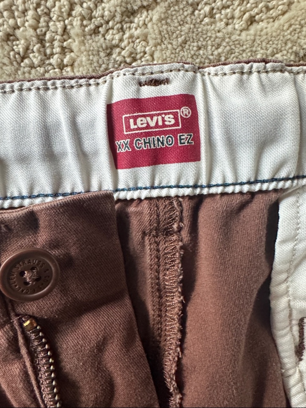 Levi’s XX Chino EZ Drawstring Pants - Brown- Men’s Size L - Picture 2 of 13